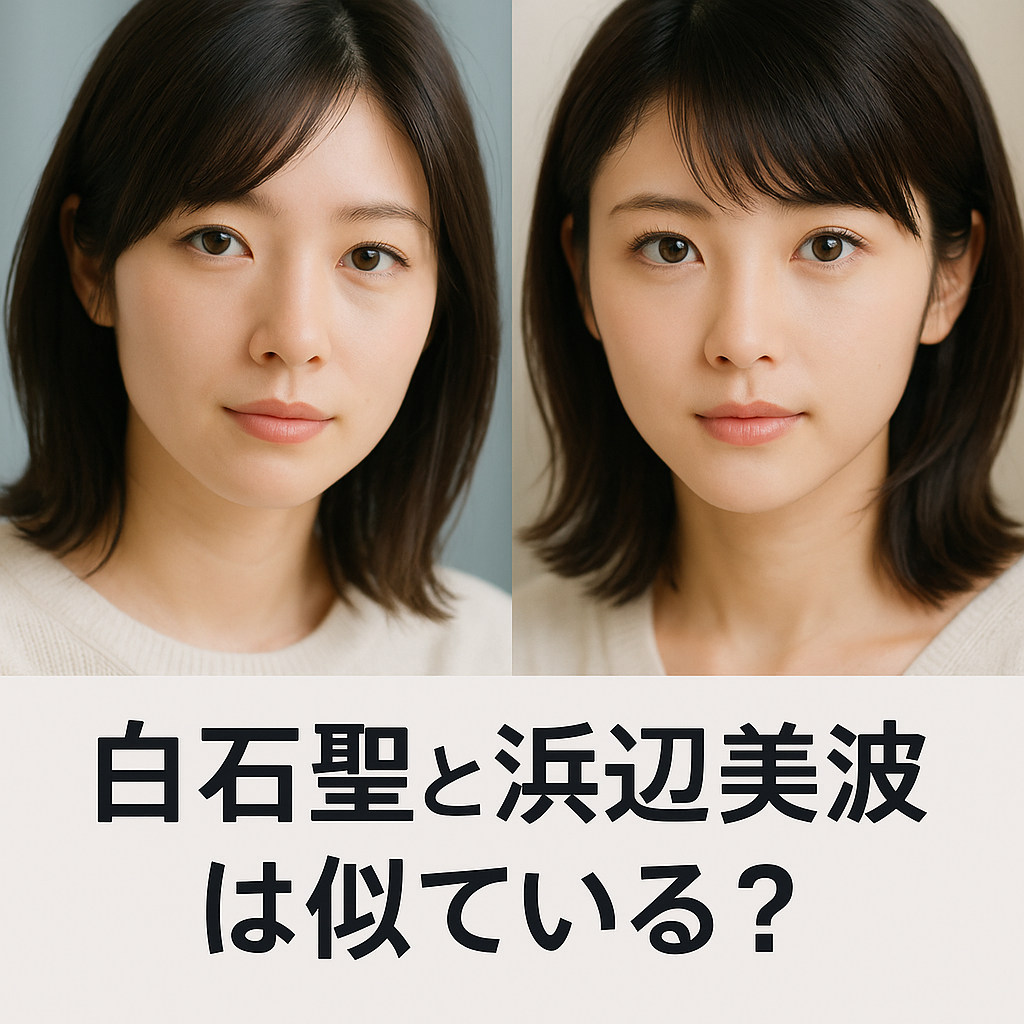 白石聖と浜辺美波は似てる？比較